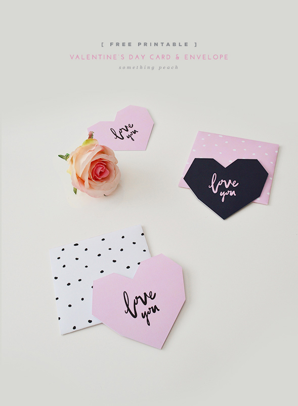 somethingpeach.com // diy_valentine's day card&envelope_01